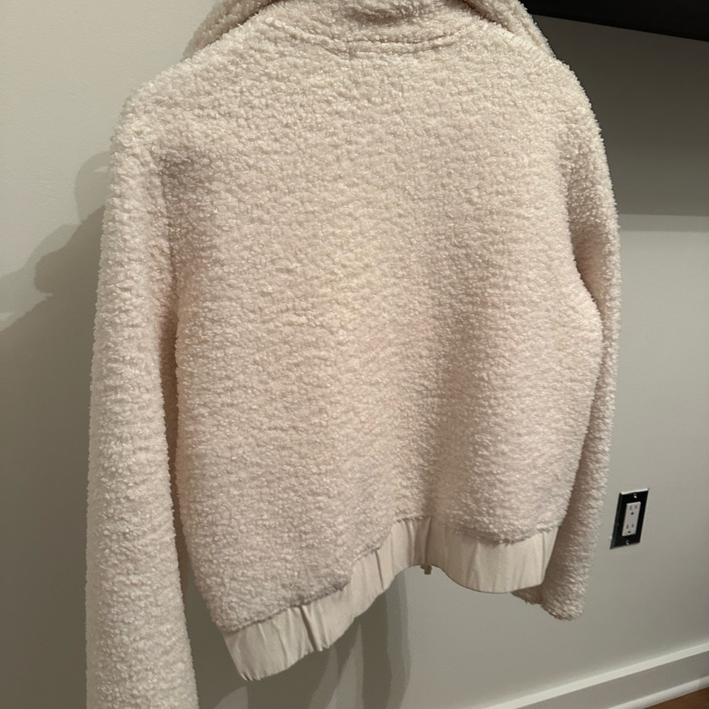 BANANA REPUBLIC OUTLET | White Zip-up Bomber Jacket Size XS - Picture 6 of 6